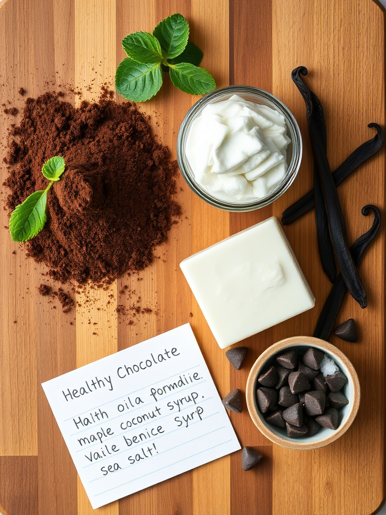 healthy chocolate baking tools